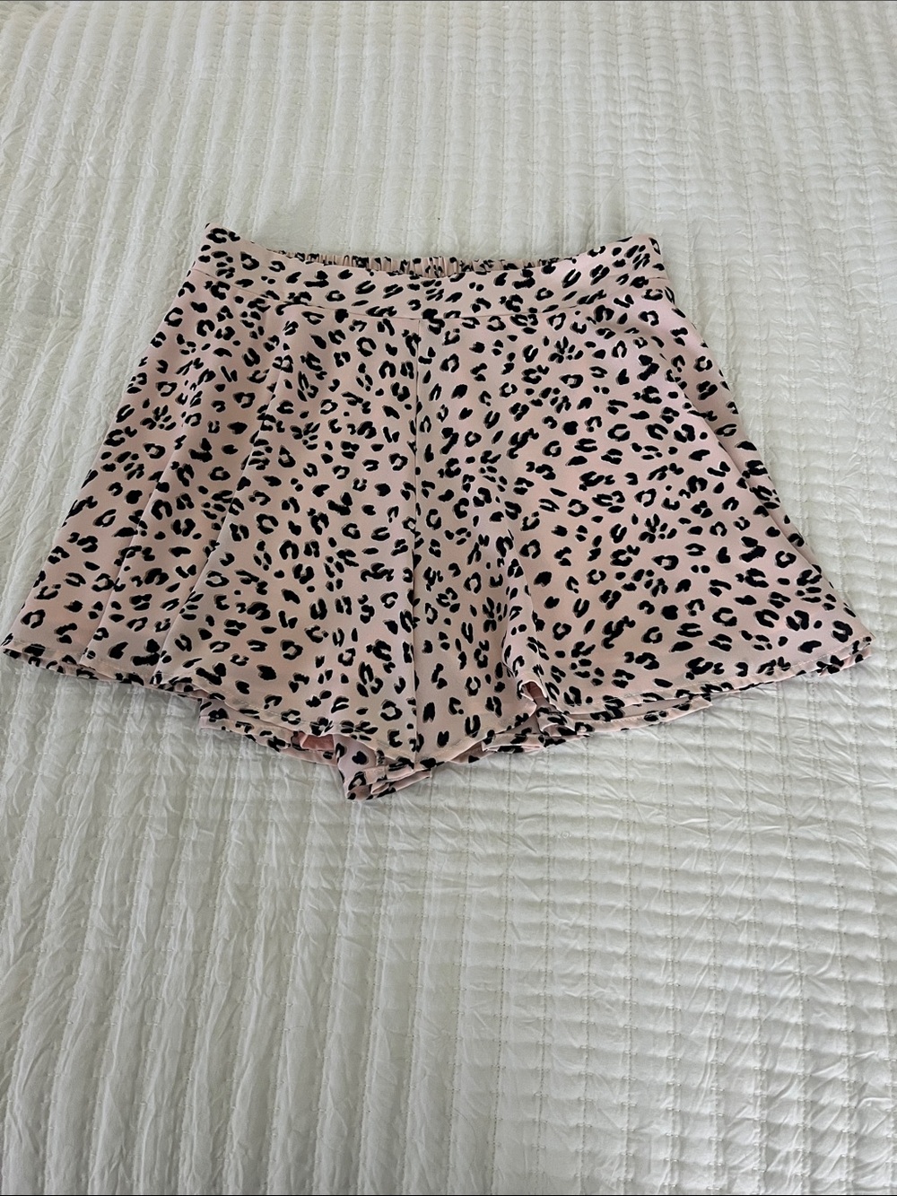 Adrienne Pink Leopard Print Skort